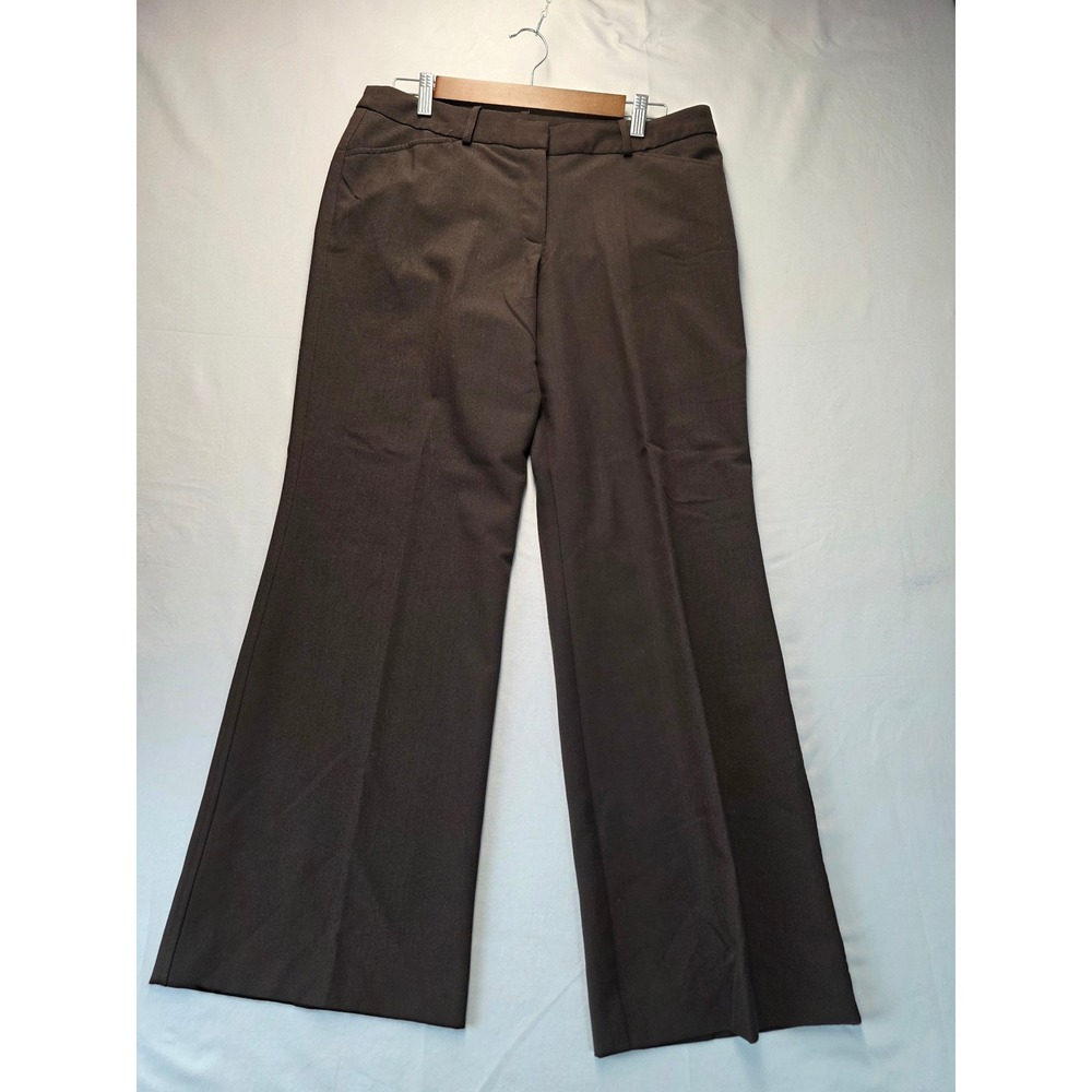 Worthington Petite Modern Fit Brown Wide Leg Dress Pants Size 12P Trousers
